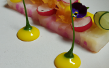 Tartare de cabillaud aux fruits de la passion et radis