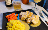 Chapon à la sauce maroilles et à la bière blonde