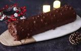 Bûche de Noël croquante au chocolat