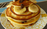 Pancakes banane et rhum-raisins originaux