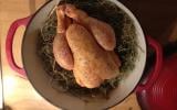 Poulet en cocotte de foin