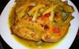 Poulet aux olives et citron confit