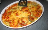 Gratin de ravioles aux courgettes et saumon fumé