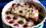 Gratin de cerises aux amandes maison