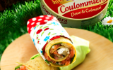 Petits wraps, au Coulommiers Cœur de Lion et aux deux saumons