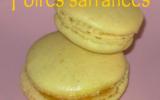 Macarons poires safranées