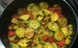 Courgettes au chorizo