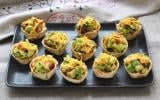 Mini-tortilla cups avocat et poulet