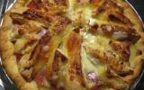 Quiche aux pommes de terre, camenbert et bacon