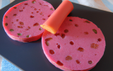 Saucisson rose au biscuit rose