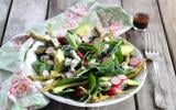 Salade aux asperges vertes et à la Fourme d'Ambert