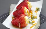 Brochettes fraises miel-romarin au Pouligny Saint-Pierre