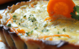 Tarte aux carottes et au fromage de brebis