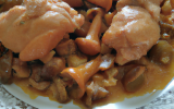 Cuisses de poulet aux girolles