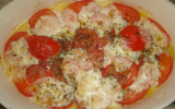 Gratin de tomates et mozzarella