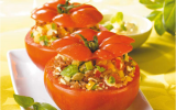 Tomates farcies au veau et quinoa