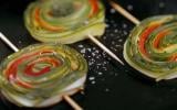 Rouleau de poivron et courgette confites