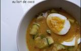 Curry aux fèves, courgettes et lait de coco maison