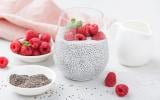 Pudding aux graines de chia et framboises