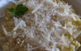 Pâtes en risotto au parmesan et comté