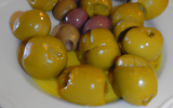 Lieu jaune aux olives