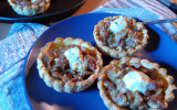 Tartelettes croquantes au Roquefort et à la crème de marrons