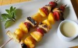 Brochettes briochees à la nectarine