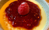 Crème brûlée aux framboises et mascarpone