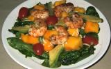 Salade exotique aux gambas