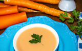 Velouté de carottes au Bresse bleu