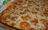 Gratin de mirabelles aux noisettes et aux amandes