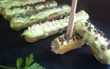 Mini éclairs saumon wasabi