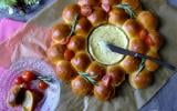 Couronne briochée farcie à la viande hachée & pesto