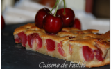 Clafoutis aux cerises et la pâte de pistache maison