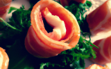 Rouleaux de jambon aux crevettes