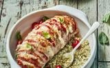 Orloff de veau, tomate, mozzarella et risotto d'oseille