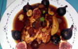 Chapon aux marrons et figues sauce madère