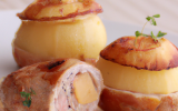 Pommes de terre farcies au foie gras