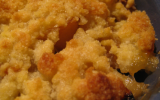 Crumble pomme banane au rhum