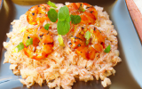 Risotto asiatique aux crevettes