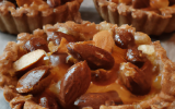 Tartelette aux amandes, carambar et gavottes