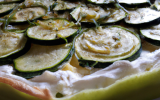 Tarte courgette et chèvre frais