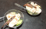 Verrine aux crevettes grises