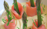 Mousse asperges au saumon fumé