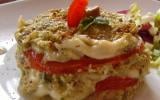 Tomate Mozzarella au pesto d'olives vertes et noisettes