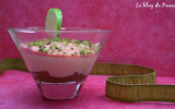 Mousse de Granny Smith sur compotée de Golden en verrine