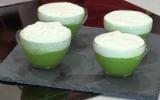 Velouté de petits pois et chantilly de Roquefort