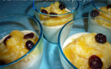 Panna cotta coco & compotée de mangue