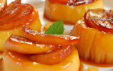 Aumonières de pommes au caramel à l'orange