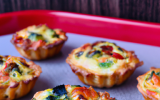 Mini quiches à la ratatouille et au poulet